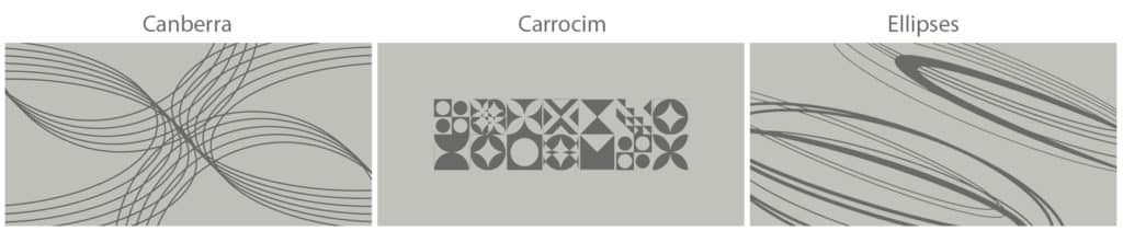 Motifs sablés pour table en verre trempé Motifs à sabler sur plateau en verre trempé de nos tables repas