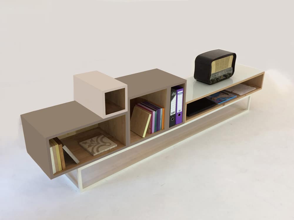 Meuble Tv Bois Destructure Design Sur Mesure Ou Personnalisable