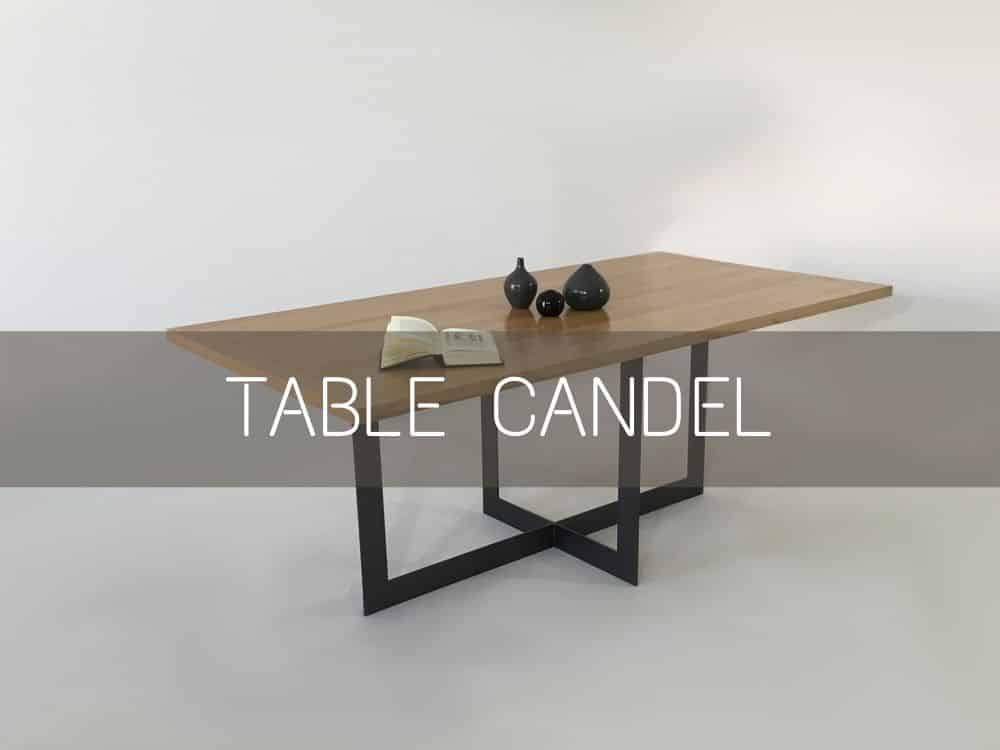 table à manger sur-mesure candel