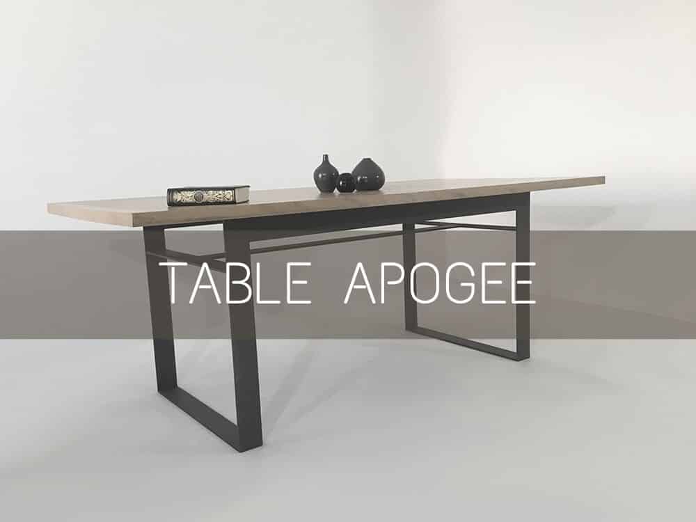 table sur mesure Apogee