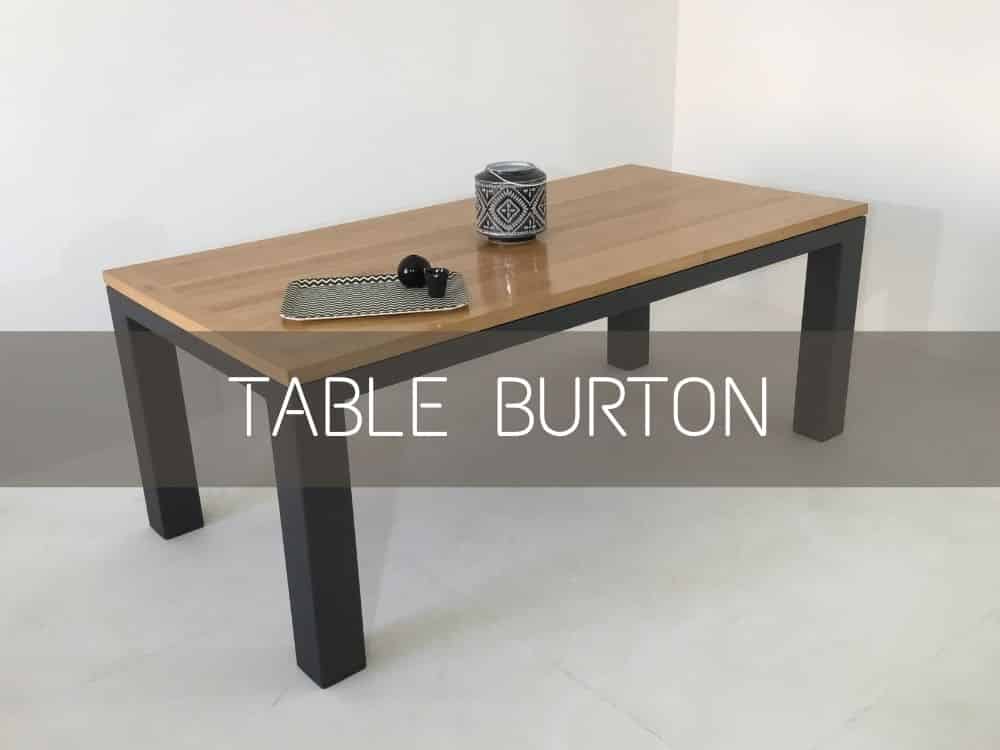 table sur mesure Burton