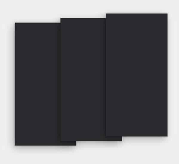 plateau céramique uni noir pour la table basse rectangulaire 150 cm x 75 cm