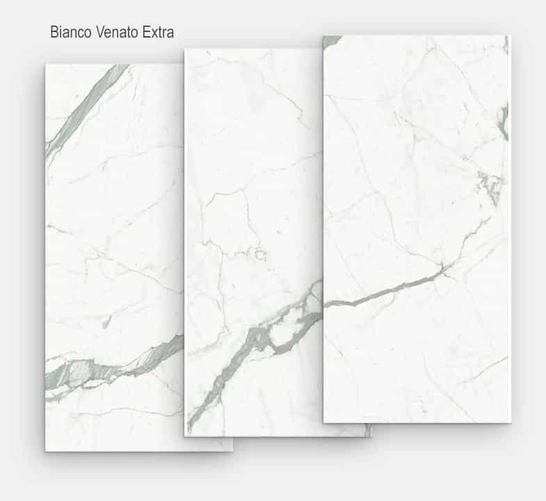 Céramique imitation marbre blanc calacatta, 100 cm x 200 cm