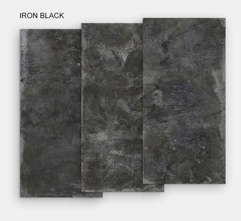 ceramique Iron Black destinée à la table basse de salon rectangulaire 150 cm x 75 cm