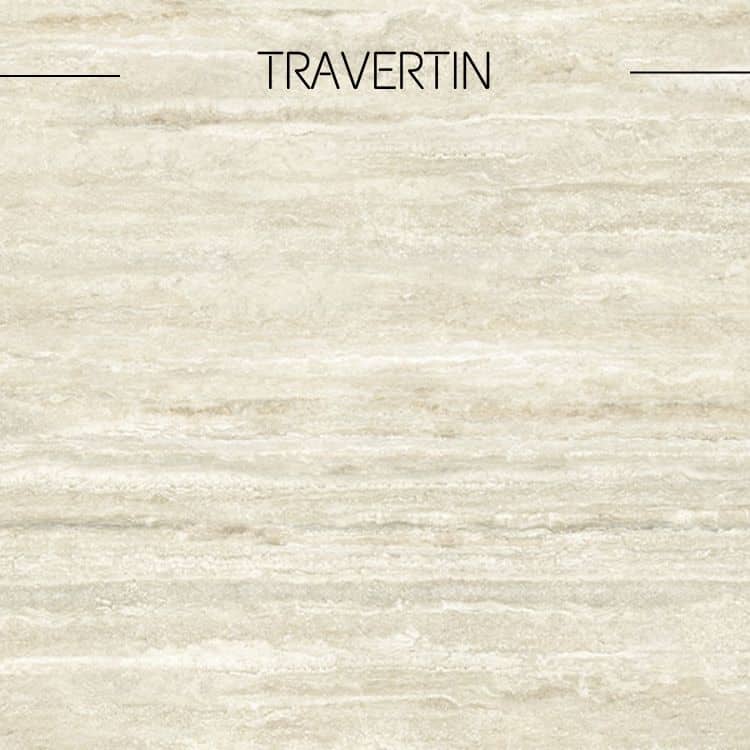 céramique carrée effet marbre travertin beige pour table