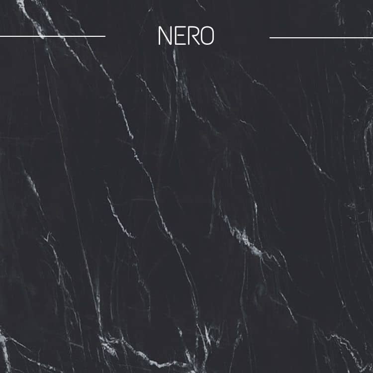 plateau carré 80 cm x 80 cm en céramique Nero pour la table de salon carrée TIVIA 80