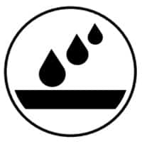 Logo, le plateau en céramique n'absorbe pas l'eau et les liquides en général