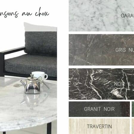 plateaux en marbre ou en granit, formes, couleurs et dimensions au choix.