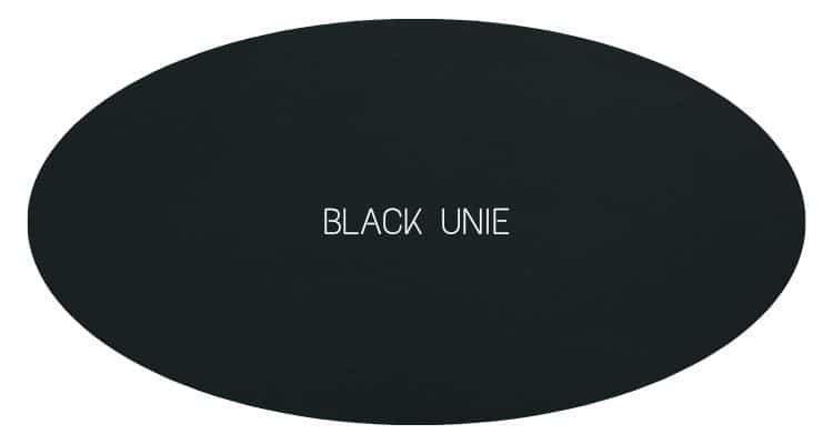 Plateau ovale pour table en céramique, couleur noire unie