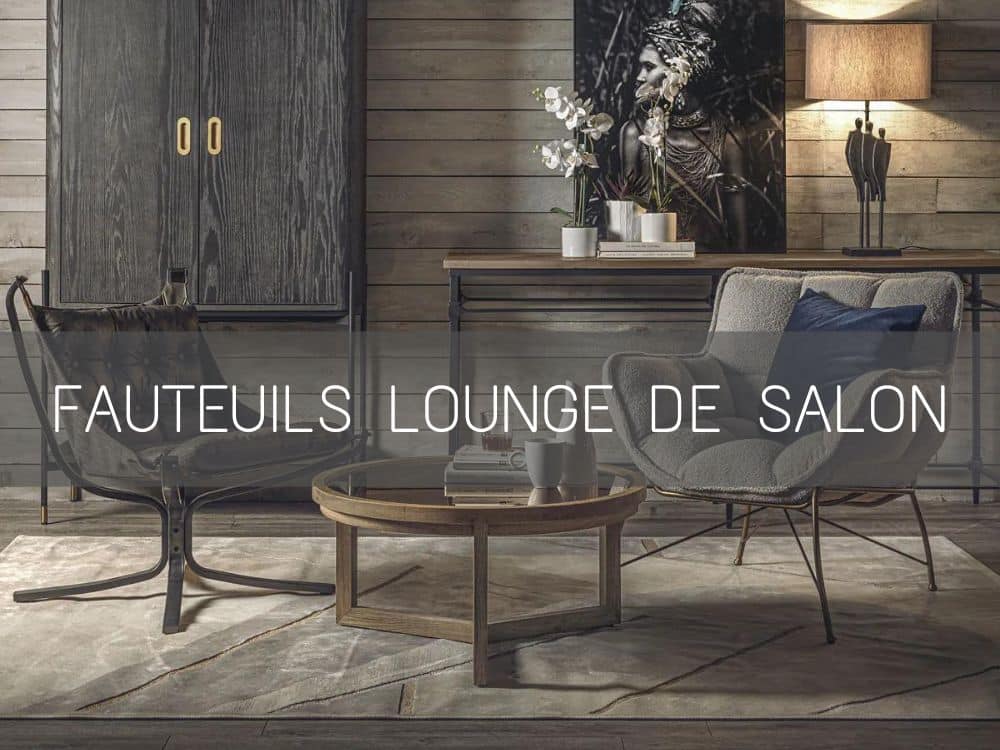 Catégorie Fauteuils Lounge de salon, esprit Cosy et confortable